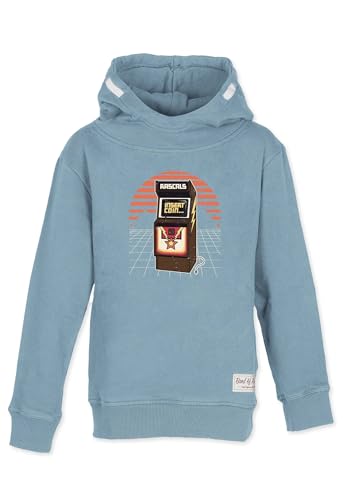 Band of Rascals Kinder Kapuzenpullover Arcade aus Bio-Baumwolle, Arctic-Blue, Gr. 110/116 von Band of Rascals