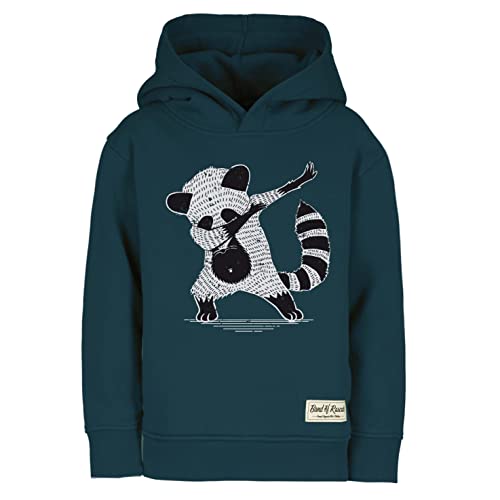 Band of Rascals Kinder Kapuzenpullover Dab aus Bio-Baumwolle, Dark-Petrol, Gr. 164 von Band of Rascals