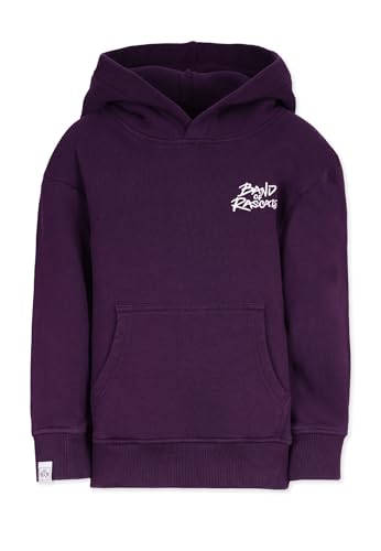 Band of Rascals Kinder Kapuzenpullover Happy aus Bio-Baumwolle, Dark-Purple, Gr. 152 von Band of Rascals