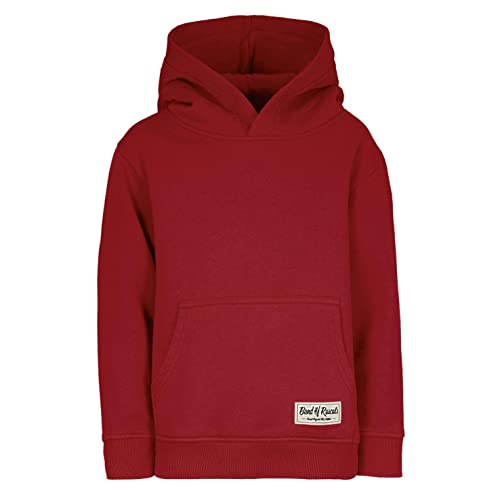 Band of Rascals Kinder Kapuzenpullover Plain aus Bio-Baumwolle, Brick-red, Gr. 122/128 von Band of Rascals