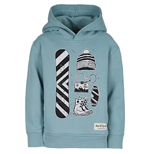 Band of Rascals Kinder Kapuzenpullover Snowboard aus Bio-Baumwolle, Arctic-Blue, Gr. 122/128 von Band of Rascals