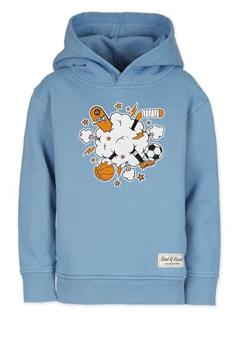 Band of Rascals Kinder Kapuzenpullover Sports aus Bio-Baumwolle, Aegean-Blue, Gr. 122/128 von Band of Rascals