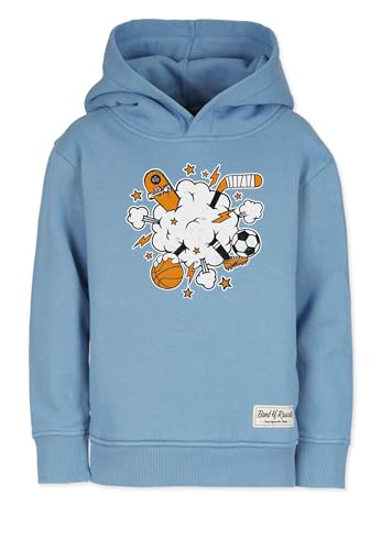 Band of Rascals Kinder Kapuzenpullover Sports aus Bio-Baumwolle, Aegean-Blue, Gr. 146 von Band of Rascals