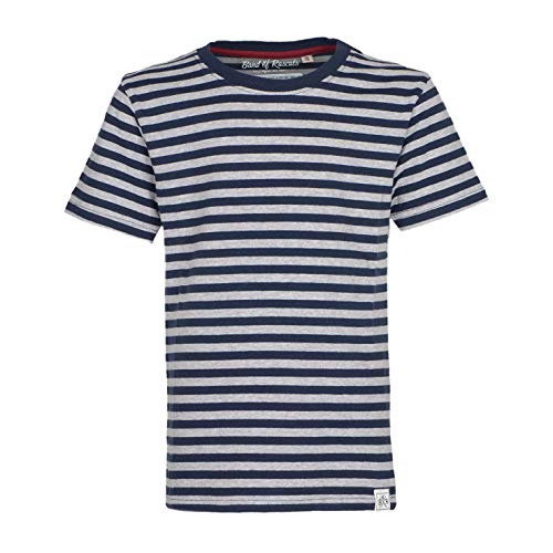 Band of Rascals Kinder Kurzarm T-Shirt Striped aus Bio-Baumwolle, Navy, Gr. 110/116 von Band of Rascals