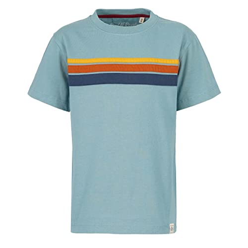 Band of Rascals Kinder Kurzarm T-Shirt 70th Stripes aus Bio-Baumwolle, Arctic-Blue, Gr. 122/128 von Band of Rascals