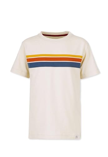 Band of Rascals Kinder Kurzarm T-Shirt 70th Stripes aus Bio-Baumwolle, Cream, Gr. 140 von Band of Rascals