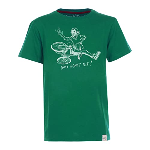 Band of Rascals Kinder Kurzarm T-Shirt BMX aus Bio-Baumwolle, Dark-Green, Gr. 158 von Band of Rascals