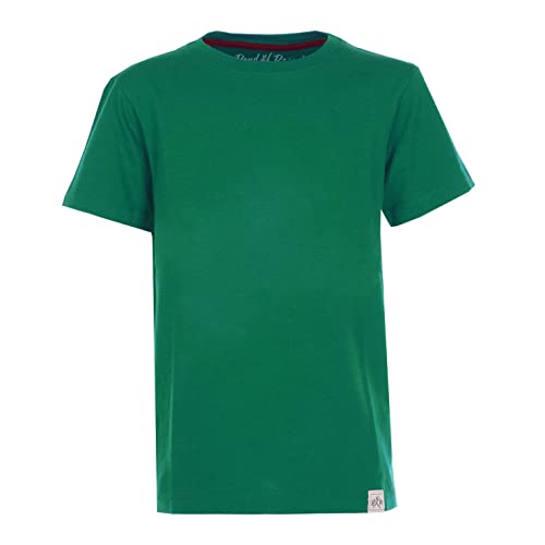 Band of Rascals Kinder Kurzarm T-Shirt Basic aus Bio-Baumwolle, Dark-Green, Gr. 152 von Band of Rascals