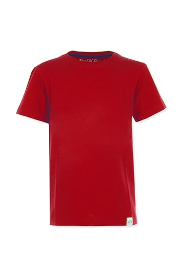 Band of Rascals Kinder Kurzarm T-Shirt Basic aus Bio-Baumwolle, red, Gr. 164 von Band of Rascals