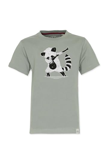 Band of Rascals Kinder Kurzarm T-Shirt Dab aus Bio-Baumwolle, moos, Gr. 122/128 von Band of Rascals