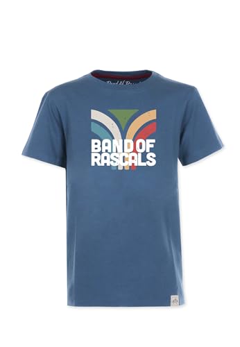 Band of Rascals Kinder Kurzarm T-Shirt Fountain aus Bio-Baumwolle, Blue, Gr. 140 von Band of Rascals