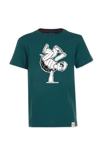 Band of Rascals Kinder Kurzarm T-Shirt Freez aus Bio-Baumwolle, Racing-Green, Gr. 164 von Band of Rascals