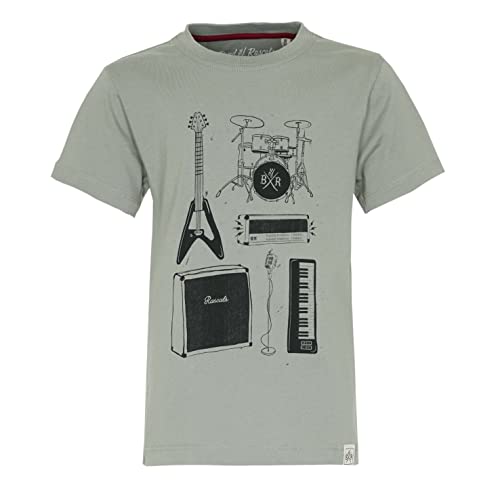 Band of Rascals Kinder Kurzarm T-Shirt I Wanna Rock aus Bio-Baumwolle, moos, Gr. 122/128 von Band of Rascals