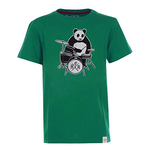 Band of Rascals Kinder Kurzarm T-Shirt Panda aus Bio-Baumwolle, Dark-Green, Gr. 158 von Band of Rascals