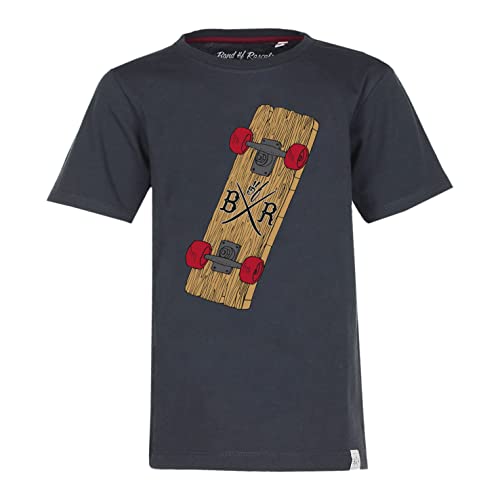 Band of Rascals Kinder Kurzarm T-Shirt Plank aus Bio-Baumwolle, Grey, Gr. 110/116 von Band of Rascals