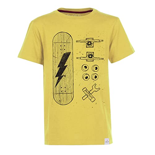 Band of Rascals Kinder Kurzarm T-Shirt Skate Parts aus Bio-Baumwolle, Yellow, Gr. 158 von Band of Rascals