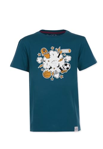 Band of Rascals Kinder Kurzarm T-Shirt Sports aus Bio-Baumwolle, Dark-Petrol, Gr. 164 von Band of Rascals