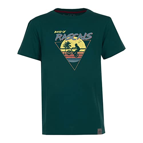 Band of Rascals Kinder Kurzarm T-Shirt Sunset aus Bio-Baumwolle, Racing-Green, Gr. 152 von Band of Rascals