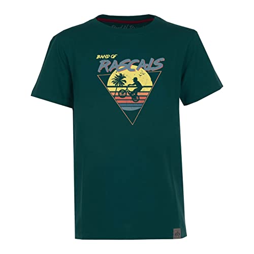 Band of Rascals Kinder Kurzarm T-Shirt Sunset aus Bio-Baumwolle, Racing-Green, Gr. 158 von Band of Rascals