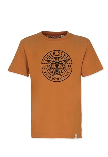 Band of Rascals Kinder Kurzarm T-Shirt Tiger Style aus Bio-Baumwolle, Rust, Gr. 146 von Band of Rascals