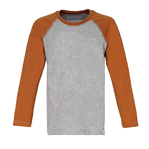 Band of Rascals Kinder Langarmshirt Raglan aus Bio-Baumwolle, Rust, Gr: 110/116 von Band of Rascals