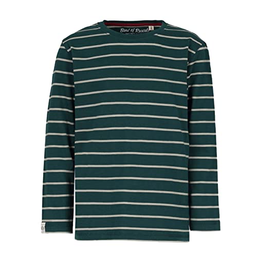 Band of Rascals Kinder Langarmshirt Striped aus Bio-Baumwolle, Racing-Green-moos, Gr: 98/104 von Band of Rascals