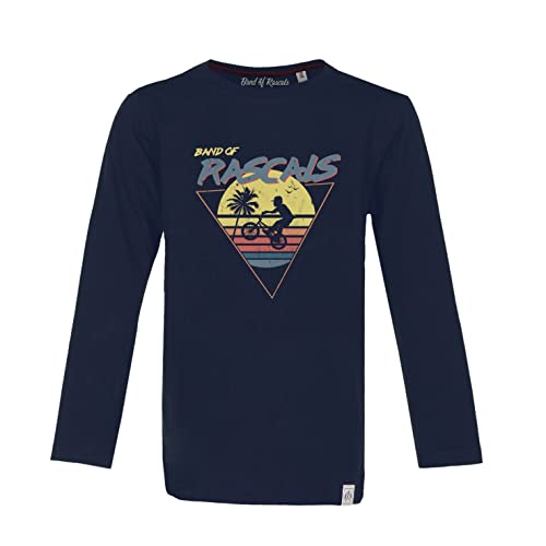 Band of Rascals Kinder Langarmshirt Sunset aus Bio-Baumwolle, Navy, Gr: 146 von Band of Rascals