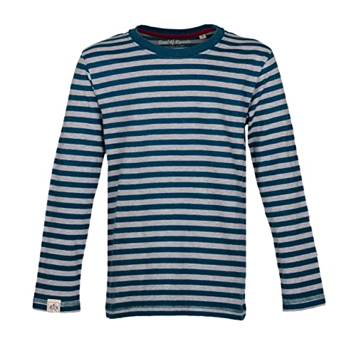 Band of Rascals Kinder Langarmshirt Striped aus Bio-Baumwolle, Dark-Petrol, Gr: von Band of Rascals