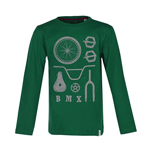 Band of Rascals Kinder Langarmshirt BMX Parts aus Bio-Baumwolle, Dark-Green, Gr: 164 von Band of Rascals