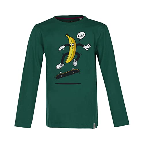 Band of Rascals Kinder Langarmshirt Banana Flip aus Bio-Baumwolle, Racing-Green, Gr: 164 von Band of Rascals