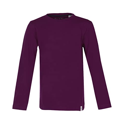 Band of Rascals Kinder Langarmshirt Basic aus Bio-Baumwolle, Dark-Purple, Gr. 122/128 von Band of Rascals