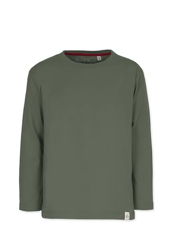 Band of Rascals Kinder Langarmshirt Basic aus Bio-Baumwolle, Olive, Gr: 140 von Band of Rascals