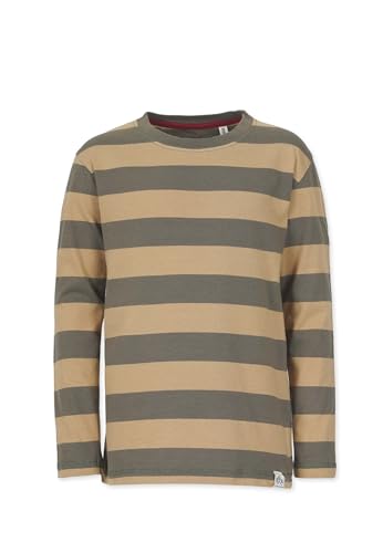 Band of Rascals Kinder Langarmshirt Beam aus Bio-Baumwolle, Olive-Caramel, Gr: 146 von Band of Rascals