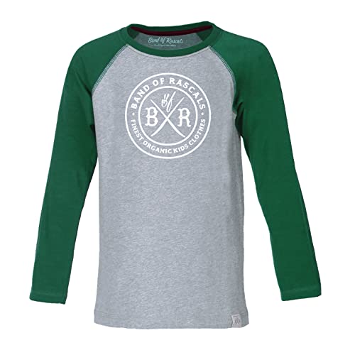 Band of Rascals Kinder Langarmshirt Circle Raglan aus Bio-Baumwolle, Dark-Green, Gr: 152 von Band of Rascals