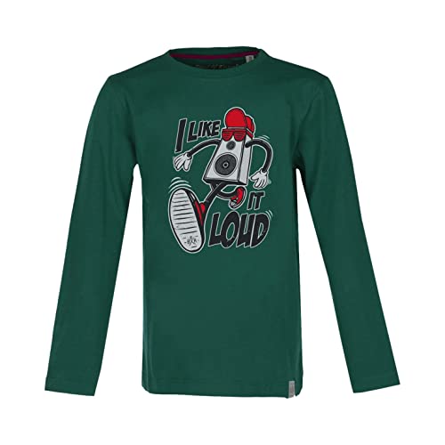 Band of Rascals Kinder Langarmshirt Loud aus Bio-Baumwolle, Racing-Green, Gr: 122/128 von Band of Rascals