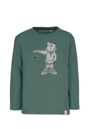 Band of Rascals Kinder Langarmshirt Mic Drop aus Bio-Baumwolle, Cilantro-Green, Gr. 164 von Band of Rascals