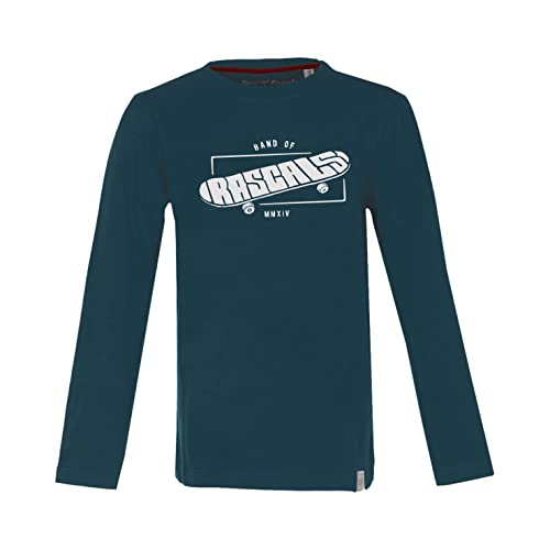 Band of Rascals Kinder Langarmshirt Skateboard aus Bio-Baumwolle, Dark-Petrol, Gr. 110/116 von Band of Rascals