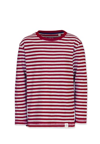 Band of Rascals Kinder Langarmshirt Striped aus Bio-Baumwolle, Brick-red, Gr. 110/116 von Band of Rascals