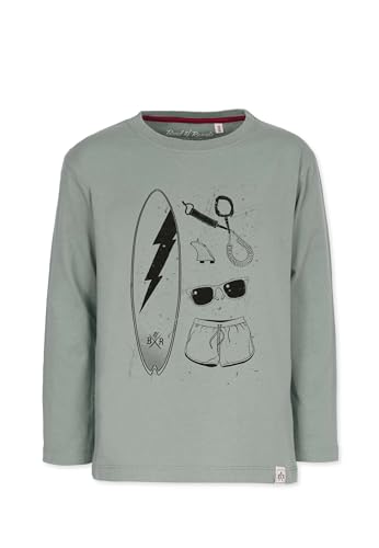 Band of Rascals Kinder Langarmshirt Surf Parts aus Bio-Baumwolle, moos, Gr: 158 von Band of Rascals