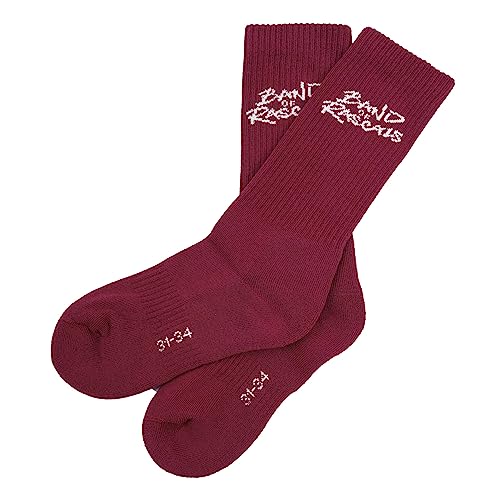 Band of Rascals Kinder Socken Signature aus Bio-Baumwolle, brick-red, Gr. 35/38 von Band of Rascals