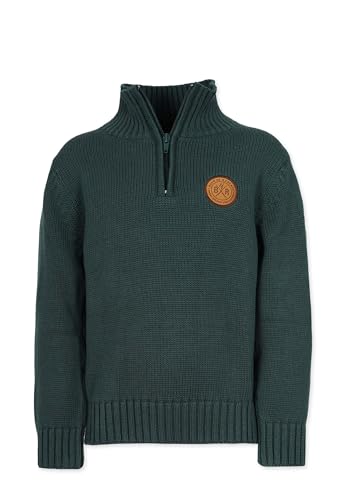 Band of Rascals Kinder Strickpullover Basic Troyer aus Bio-Baumwolle, Racing-Green, Gr. 158 von Band of Rascals