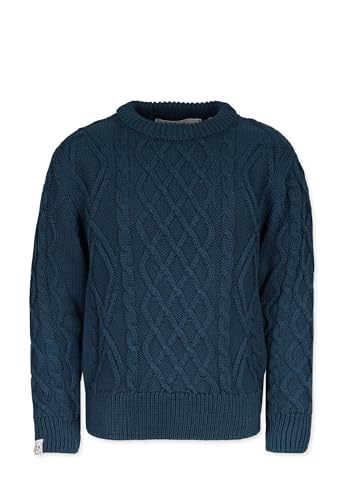 Band of Rascals Kinder Strickpullover Cable aus Bio-Baumwolle, Dark-Petrol, Gr. 152 von Band of Rascals