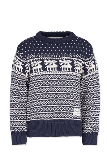 Band of Rascals Kinder Strickpullover Reindeer aus Bio-Baumwolle, Navy, Gr. 152 von Band of Rascals