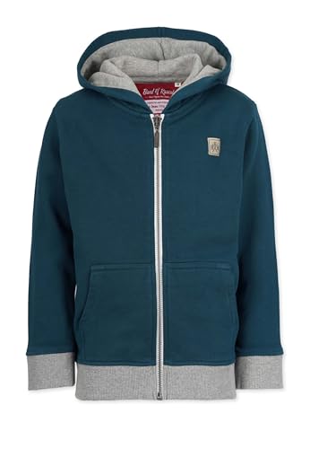 Band of Rascals Kinder Sweatjacke Basic aus Bio-Baumwolle, Dark-Petrol, Gr. 152 von Band of Rascals