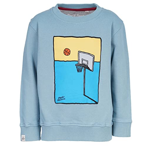 Band of Rascals Kinder Sweatshirt Court aus Bio-Baumwolle, Arctic-Blue, Gr. 110/116 von Band of Rascals