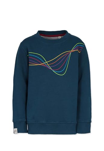 Band of Rascals Kinder Sweatshirt Frequency aus Bio-Baumwolle, Dark-Petrol, Gr. 134 von Band of Rascals