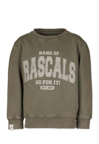Band of Rascals Kinder Sweatshirt GO for IT aus Bio-Baumwolle, Faded-Olive, Gr. 134 von Band of Rascals