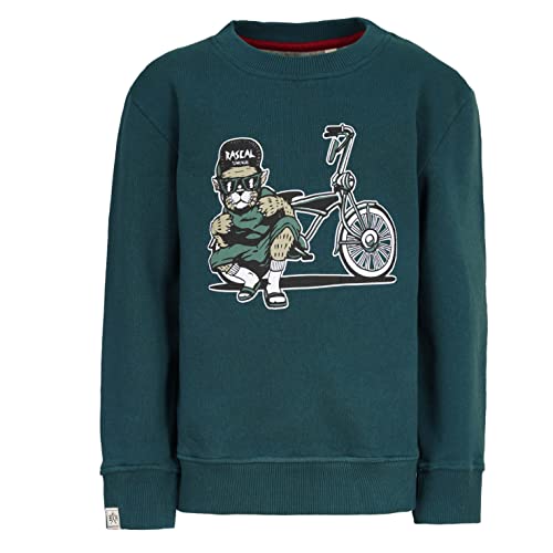 Band of Rascals Kinder Sweatshirt Low Rider aus Bio-Baumwolle, Racing-Green, Gr. 134 von Band of Rascals