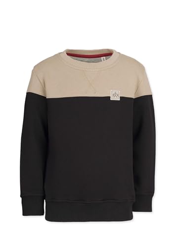 Band of Rascals Kinder Sweatshirt Off My Shoulders aus Bio-Baumwolle, Clay-Black, Gr. 146 von Band of Rascals