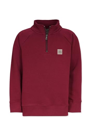 Band of Rascals Kinder Sweatshirt Troyer aus Bio-Baumwolle, Bordeaux, Gr. 158 von Band of Rascals